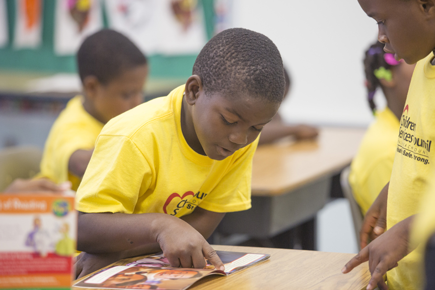 Children reading