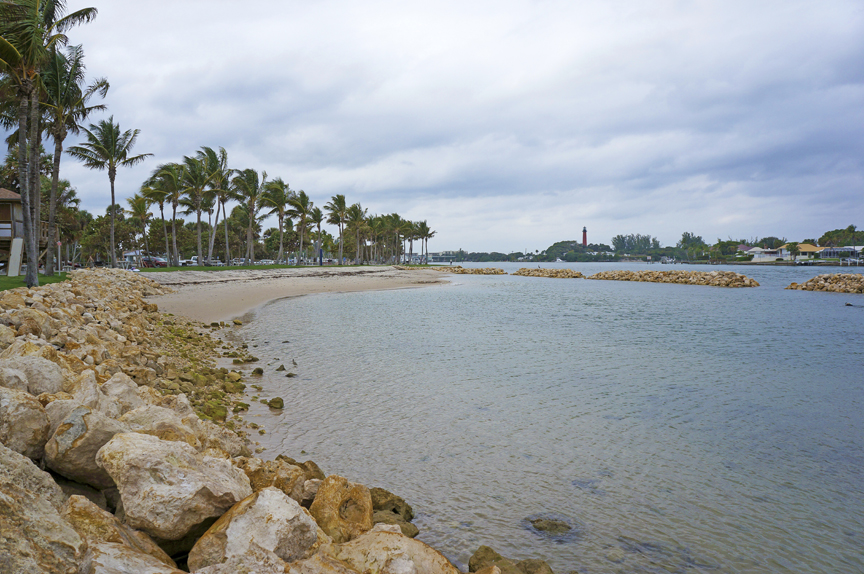 Dubois park view of the lagoon