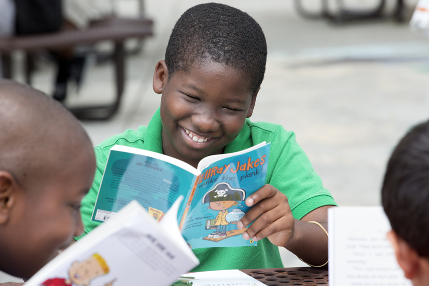 Boys reading