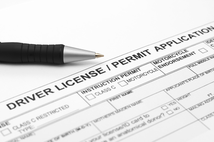 Driver license application