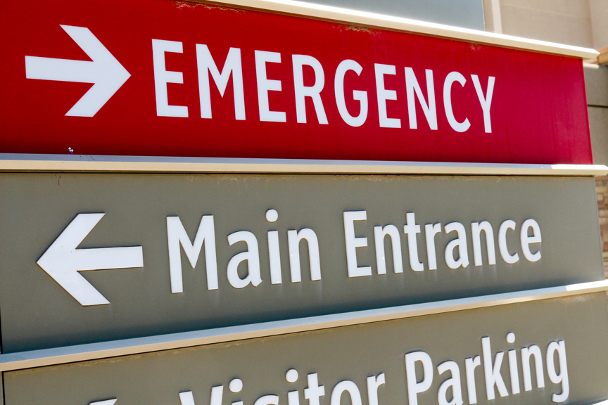 Hospital Emergency Room sign