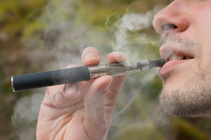 Teenager vaping